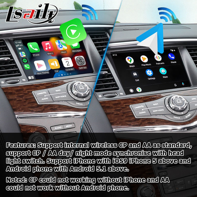 Αναβάθμιση οθόνης αφής Nissan Patrol Y62 2010-2016 με διεπαφή βίντεο android carplay youtube