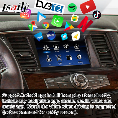 Αναβάθμιση οθόνης αφής Nissan Patrol Y62 2010-2016 με διεπαφή βίντεο android carplay youtube