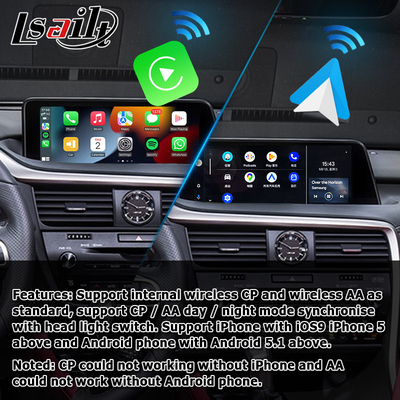 Lexus RX350 RX450h RX200t ασύρματη διασύνδεση αντικατοπτρισμού οθόνης carplay auto android