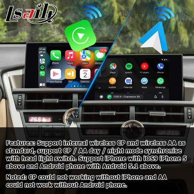 Lexus NX ασύρματη διασύνδεση προβολής carplay android αυτόματης απεικόνισης οθόνης NX300g NX200t