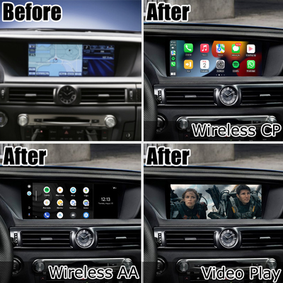 Ασύρματη αυτόματη διασύνδεση carplay android για Lexus GS450h GS350 GS200t από την Lsailt