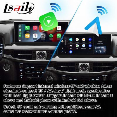Lexus LX570 LX450d ασύρματη carplay android αυτόματη διασύνδεση πολυμέσων οθόνη αντικατοπτρίζει Lsailt