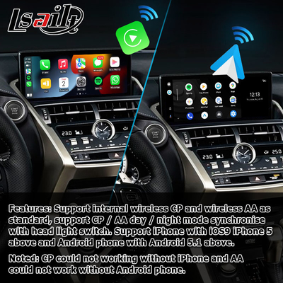 Lexus NX300 NX300h 2018 2021 ασύρματο κιβώτιο αυτόματης διασύνδεσης carplay android