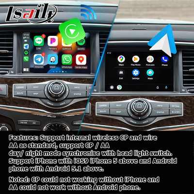 Infiniti QX80 QX56 Z62 carplay android auto multi δάχτυλα οθόνη αφής HD αναβάθμιση IT08