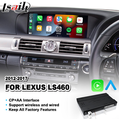 Ασύρματη αρρενωπή αυτόματη διεπαφή Carplay για Lexus LS 460 φ-αθλητισμός ΜΕ ΚΙΝΗΤΉΡΙΟΥΣ ΤΡΟΧΟΎΣ το 2012-2017 600h LS460