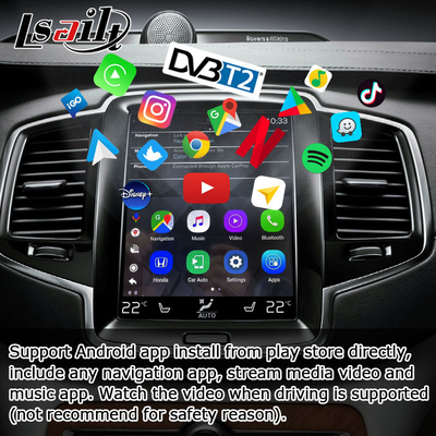 Αρρενωπό τηλεοπτικό RAM κιβωτίων 4GB Carplay AI βελτίωσης διεπαφών για τη VOLVO S60 S90