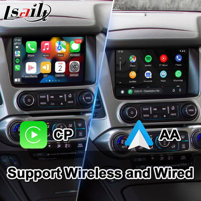 Lsailt Android Carplay πολυμέσων βίντεο διεπαφή για 2014-2019 Chevrolet GMC Tahoe