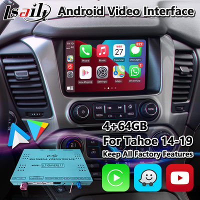Lsailt Android Carplay πολυμέσων βίντεο διεπαφή για 2014-2019 Chevrolet GMC Tahoe