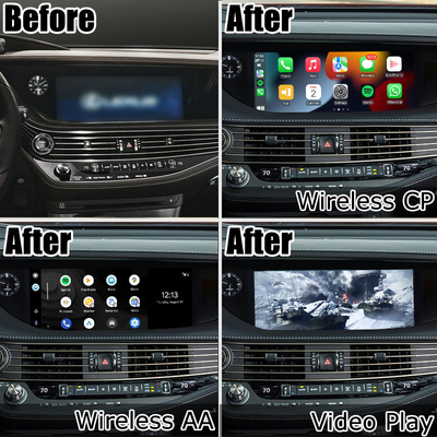 Ασύρματη carplay αρρενωπή αυτόματη οθόνη Lexus LS500 LS500h LS350 που αντανακλά τη διεπαφή