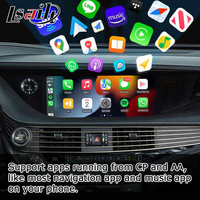 Ασύρματη carplay αρρενωπή αυτόματη οθόνη Lexus LS500 LS500h LS350 που αντανακλά τη διεπαφή