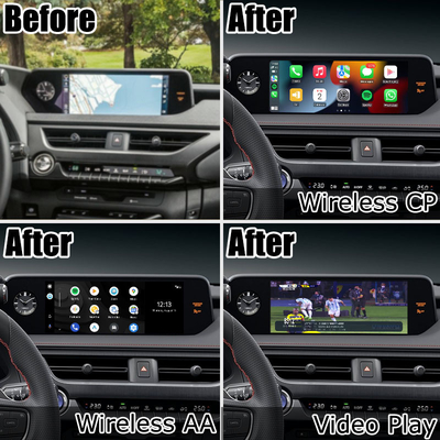 Ασύρματη carplay αρρενωπή αυτόματη οθόνη Lexus UX200 UX350h που αντανακλά τα πολυ μέσα