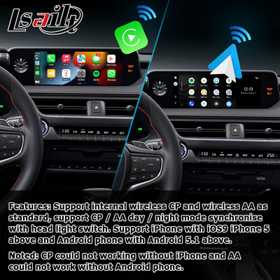 Ασύρματη carplay αρρενωπή αυτόματη οθόνη Lexus UX200 UX350h που αντανακλά τα πολυ μέσα