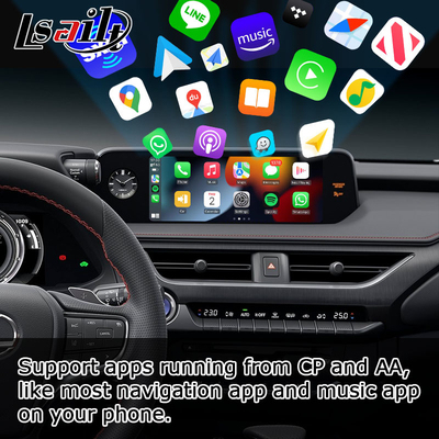 Ασύρματη carplay αρρενωπή αυτόματη οθόνη Lexus UX200 UX350h που αντανακλά τα πολυ μέσα
