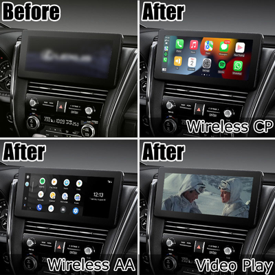 Ασύρματος αρρενωπός αυτόματος carplay για την προβολή οθόνης Lexus LM300h LM350 LM