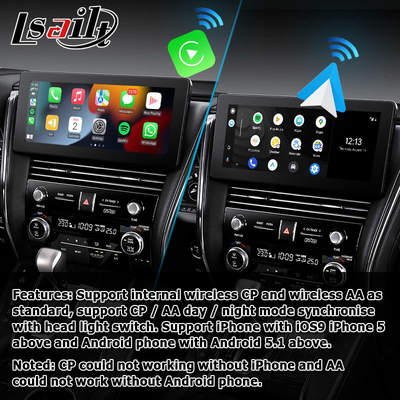 Ασύρματος αρρενωπός αυτόματος carplay για την προβολή οθόνης Lexus LM300h LM350 LM