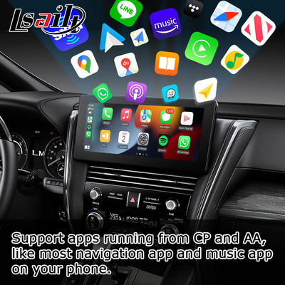 Ασύρματος αρρενωπός αυτόματος carplay για την προβολή οθόνης Lexus LM300h LM350 LM