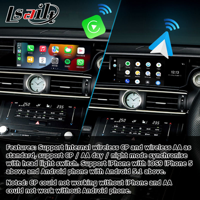 Ασύρματος carplay για το αρρενωπό αυτοκίνητο Lexus RC RC350 RCF RC200t RC300h RC300
