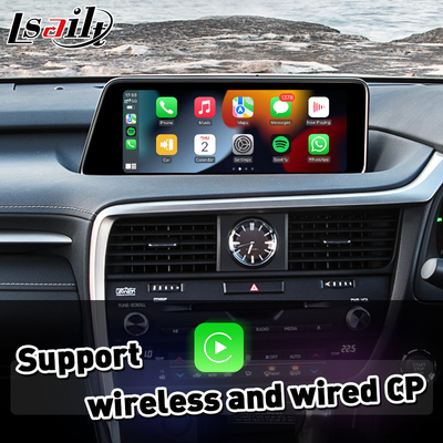 Ασύρματο Android Auto Carplay Interface για Lexus RX350 RX200T RX 350 Ρεύθυνση ποντικιού 2016-2019