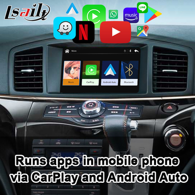 Διεπαφή της Nissan CarPlay με το αρρενωπό αυτοκίνητο, YouTube, Spotify για Elgrand, περίπολος, αρμάδα, ανιχνευτής