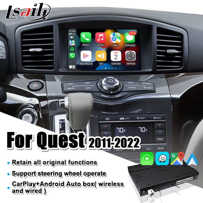 Ασύρματη διεπαφή CarPlay για την αναζήτηση της Nissan, περίπολος, αρμάδα, Infiniti QX με YouTube, αρρενωπό αυτοκίνητο