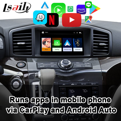 Ασύρματη διεπαφή CarPlay για την αναζήτηση της Nissan, περίπολος, αρμάδα, Infiniti QX με YouTube, αρρενωπό αυτοκίνητο