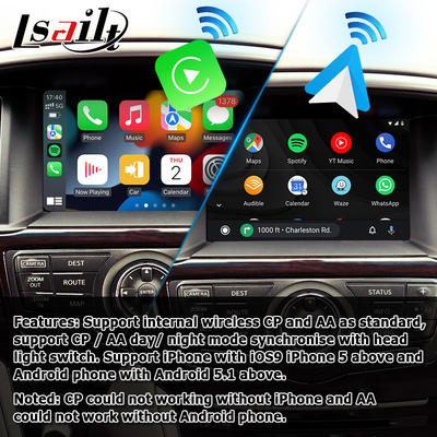 Ασύρματο κιβώτιο ναυσιπλοΐας Carplay αρρενωπό αυτόματο για τον ανιχνευτή R52 2017-2021 της Nissan