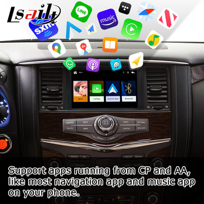 Ασύρματη carplay αρρενωπή αυτόματη βελτίωση ύφους cOem περιπόλου Y62 της Nissan από Lsailt
