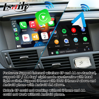 Ασύρματη carplay αρρενωπή αυτόματη τηλεφωνική οθόνη Infiniti Q70 που αντανακλά το κιβώτιο μέσων προβολής από Lsailt
