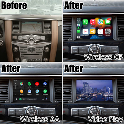 Αρρενωπή αυτόματη ασύρματη carplay λύση συμβατή Αυστραλία βελτίωσης ύφους cOem Infiniti QX80