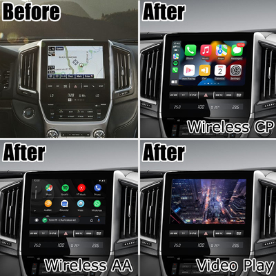 Τα ασύρματα carplay αρρενωπά αυτόματα πολυμέσα ύφους cOem ταχύπλοων σκαφών LC200 εδάφους της Toyota διασυνδέουν τη βελτίωση