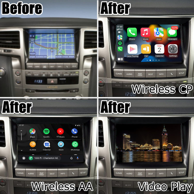 Ασύρματο Carplay αρρενωπό αυτόματο κιβώτιο διεπαφών βελτίωσης ύφους cOem Lexus LX570
