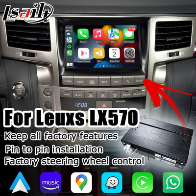 Ασύρματο Carplay αρρενωπό αυτόματο κιβώτιο διεπαφών βελτίωσης ύφους cOem Lexus LX570
