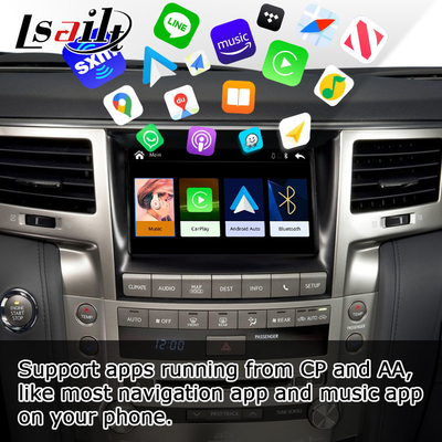 Ασύρματο Carplay αρρενωπό αυτόματο κιβώτιο διεπαφών βελτίωσης ύφους cOem Lexus LX570