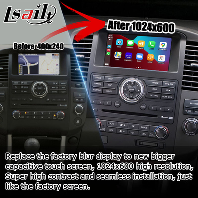 Ασύρματη carplay αρρενωπή αυτόματη βελτίωση οθόνης ανιχνευτών R51 IT06 HD της Nissan