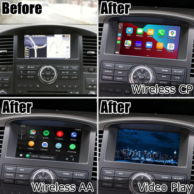 Ασύρματη carplay αρρενωπή αυτόματη βελτίωση οθόνης ανιχνευτών R51 IT06 HD της Nissan