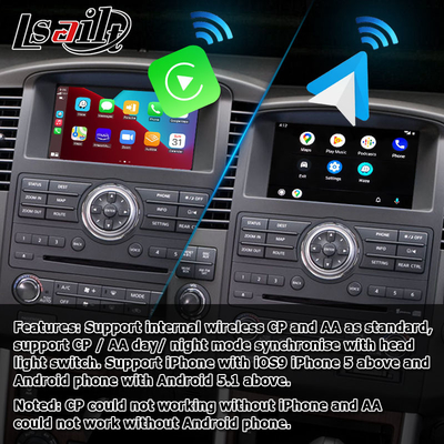 Ασύρματη carplay αρρενωπή αυτόματη βελτίωση οθόνης ανιχνευτών R51 IT06 HD της Nissan