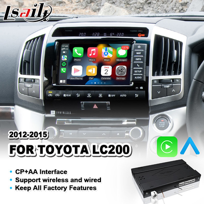 Ασύρματη Carplay αρρενωπή αυτόματη διεπαφή της Toyota για το ταχύπλοο σκάφος 200 V8 LC200 2012-2015 εδάφους