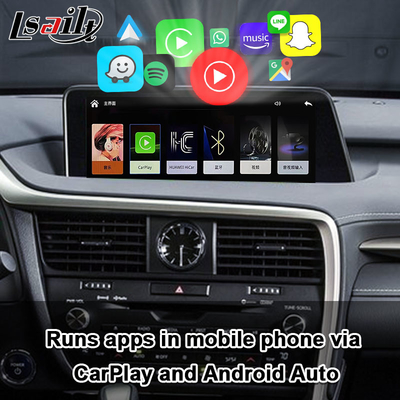Διεπαφή Lexus CarPlay για RX450H 2016-2022 RX350 Υποστήριξη ασύρματου Android Auto, Κάμερες