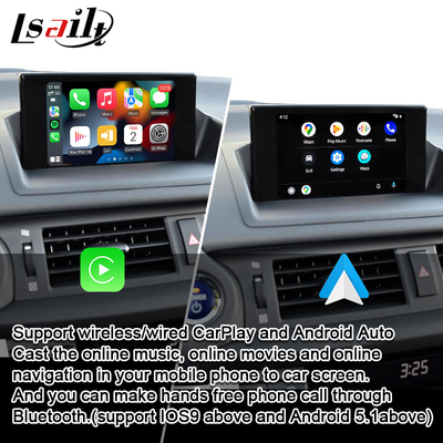 Ασύρματη ενότητα CarPlay Lsailt για Lexus CT200 2013-2022 με το αρρενωπό αυτοκίνητο, χάρτης Google