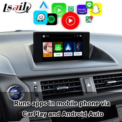Ασύρματη ενότητα CarPlay Lsailt για Lexus CT200 2013-2022 με το αρρενωπό αυτοκίνητο, χάρτης Google