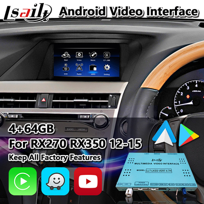 Τηλεοπτική διεπαφή Carplay Lsailt αρρενωπή για τον έλεγχο 2012-2015 ποντικιών Lexus RX270 RX350 RX450h RX