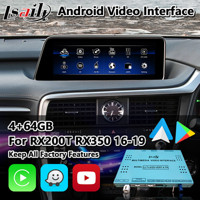 Lsailt Android Video Interface για το Lexus RX350 RX450h RX200t RX350L RX450L RX AL20 2016-2019