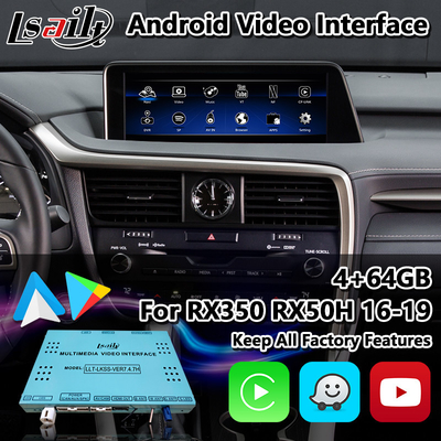 Lsailt Android Carplay Interface για το Lexus RX 450h 200T 350 450L 350L 300 F Sport 2016-2019