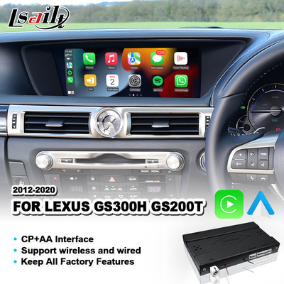 Ασύρματο Android Auto Carplay Interface για Lexus GS300h GS200t GS350 GS450h GSF GS L10 2016-2020