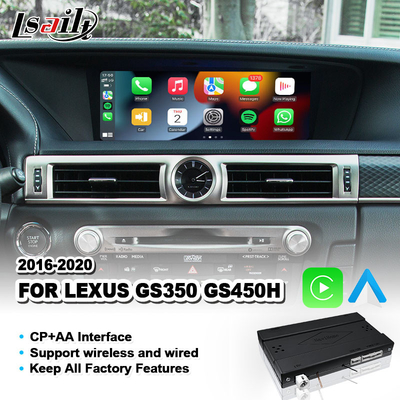 Android Auto & Carplay Interface για Lexus GS 350 200t 300h 450h AWD F Sport 2016-2020