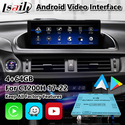 Lsailt Android Navigation Video Interface για το Lexus CT 200h FSport 2017-2022