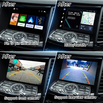 Lsailt CarPlay Interface για το Infiniti QX70 FX50 FX35 FX37 2011-2018 Android Αυτοαποκωδικοποιητής, Εγκατάσταση Pin to Pin