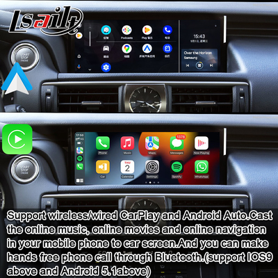 Πιν προς Πιν Apple CarPlay Διασύνδεση για Lexus IS IS250 IS350 IS300 IS200t 2013-2021 Android Αυτοαποκωδικοποιητής, Mirror Link