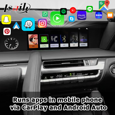 Ασύρματη διεπαφή CarPlay Ενσωματωμένη οθόνη OEM για Lexus LX570 LX460d 2016-2021 Android Auto Video Interface