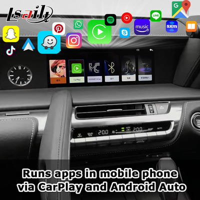 Ασύρματη διεπαφή CarPlay Ενσωματωμένη οθόνη OEM για Lexus LX570 LX460d 2016-2021 Android Auto Video Interface
